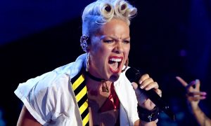 Pink surprisingly forgets the lyrics to her own song during